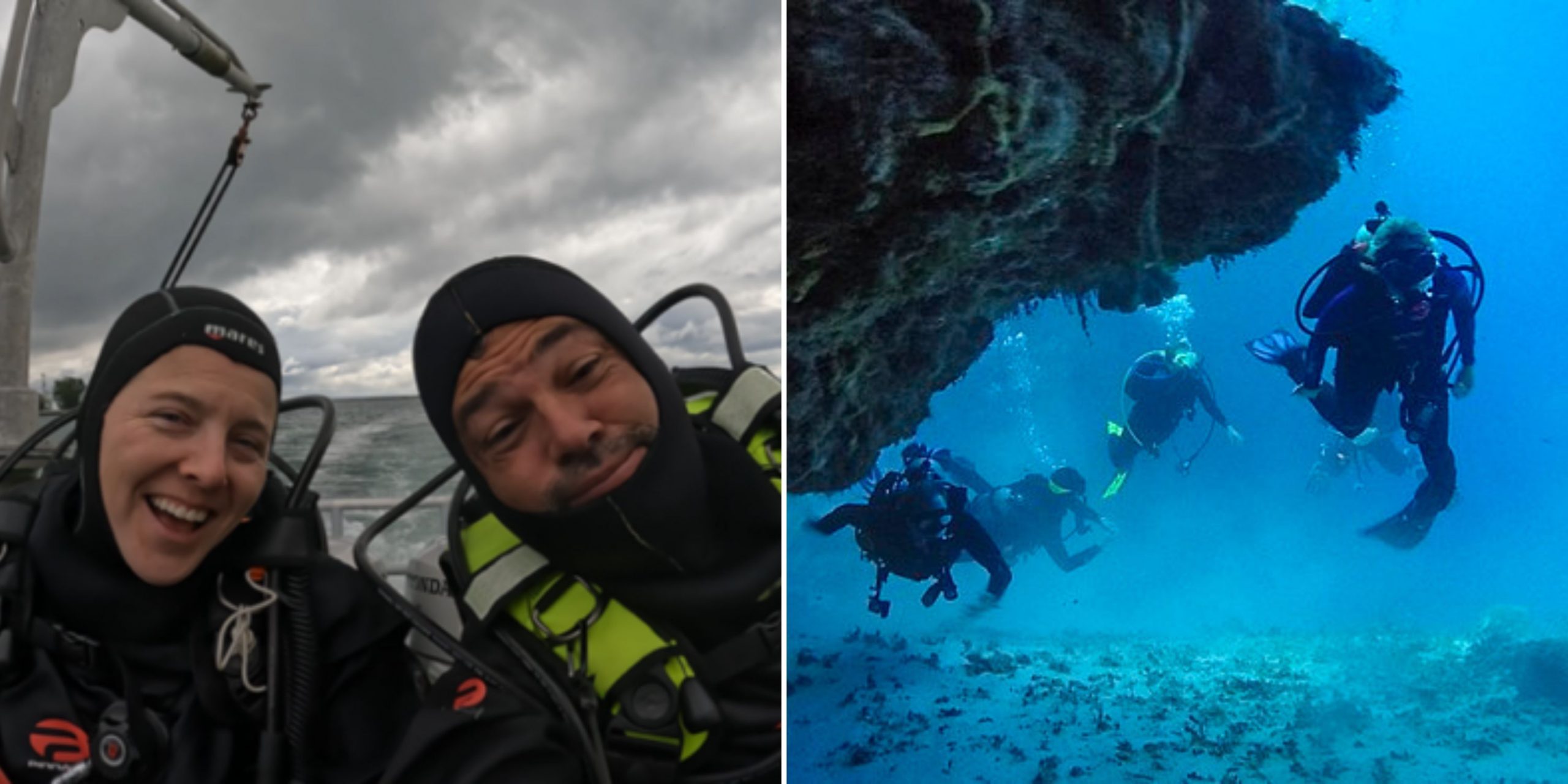 Scuba divers make scary discovery after reaching bottom of 400ft Great Blue Hole